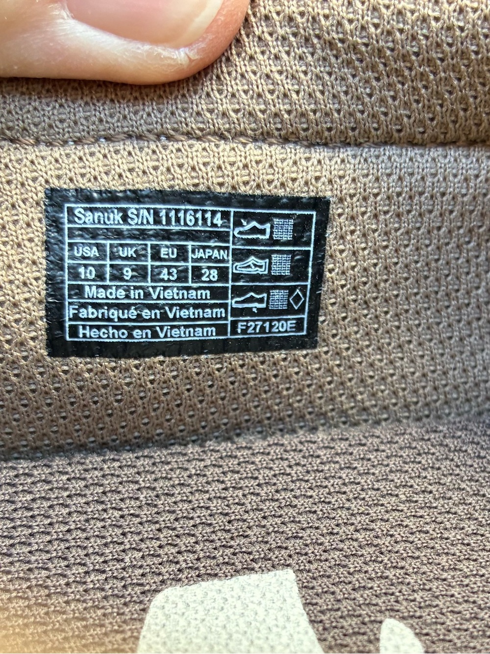 Sanuk Men’s size 10 Dark Brown Canvas Slip-On Loafers - Picture 3 of 4
